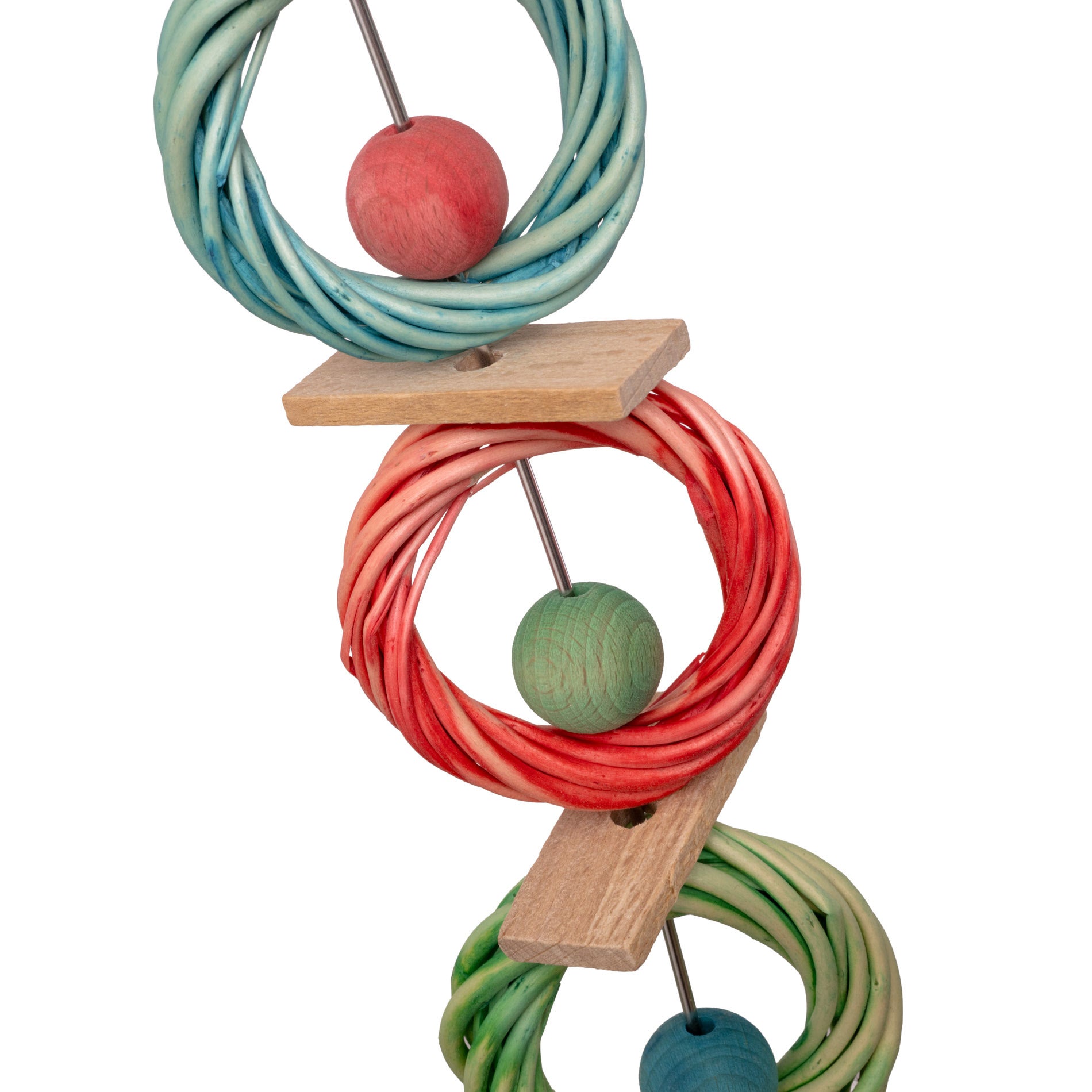 bunte-weidenringe-sittichspielzeug-25-cm-f-r-wellensittiche image 2