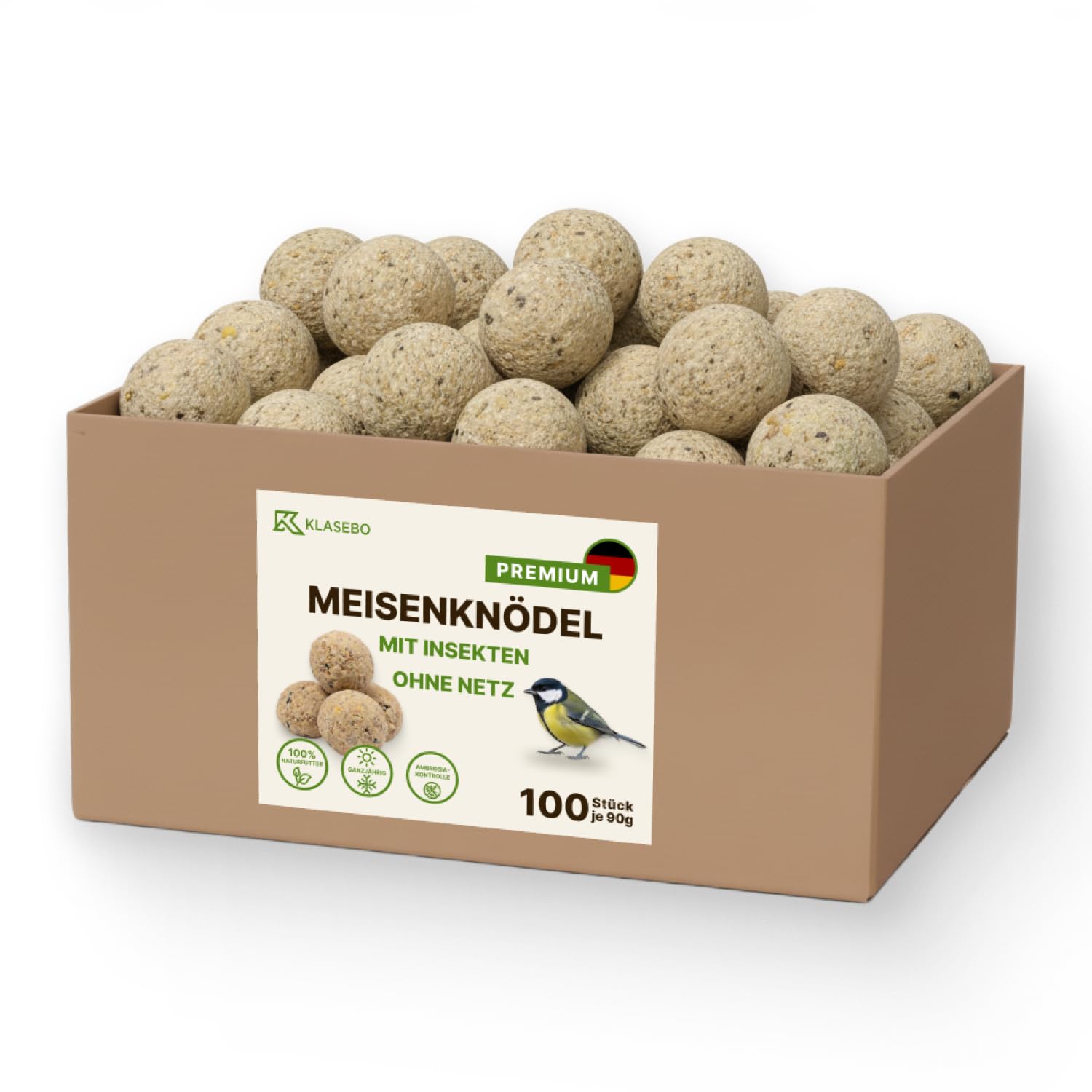 klasebo-meisenkn-del-mit-insekten-100-st-ck-9-kg-ohne-netz image 1