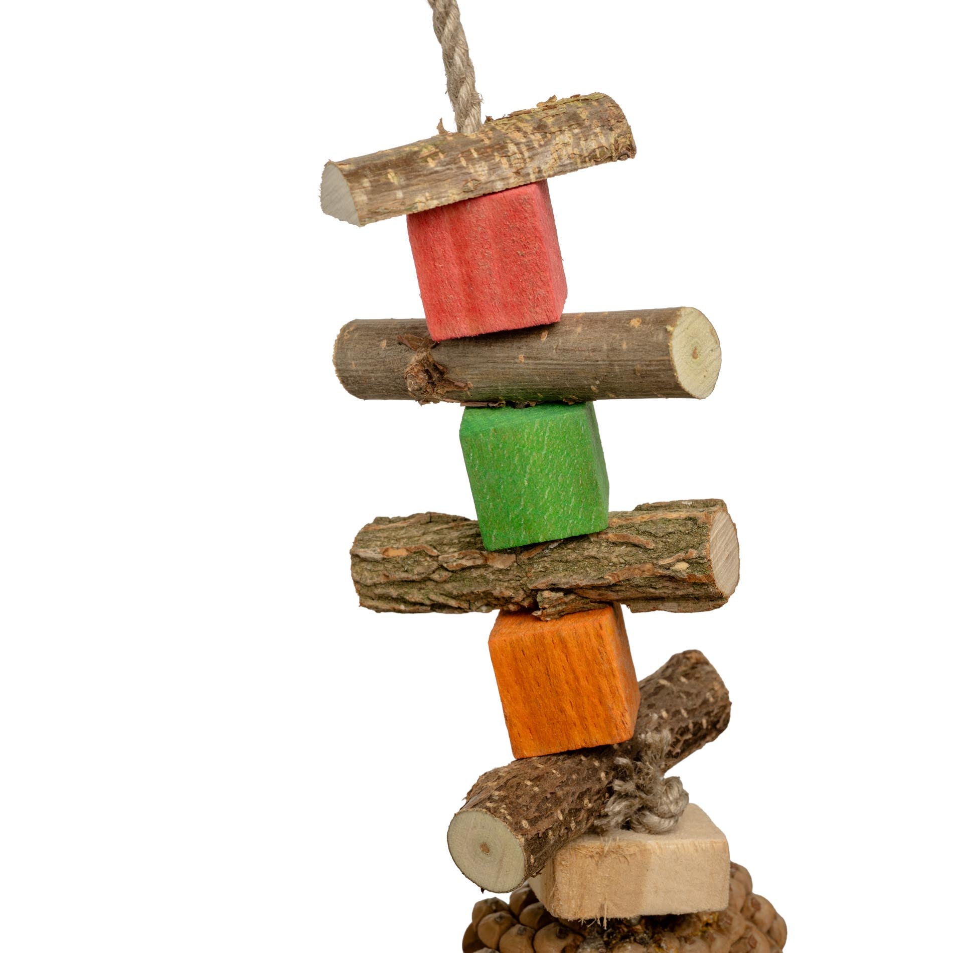 rico-s-futterkiste-knabber-zapfen-sittichspielzeug-32cm-holz image 3