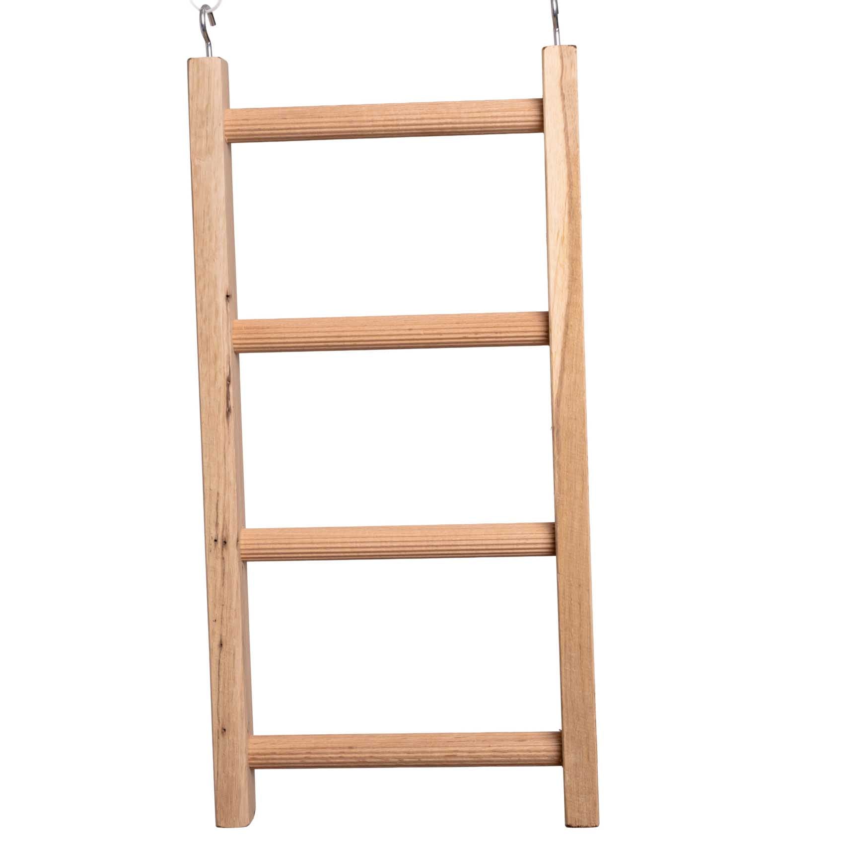rico-s-futterkiste-holzleiter-sittichspielzeug-4-sprossen-35-cm image 1