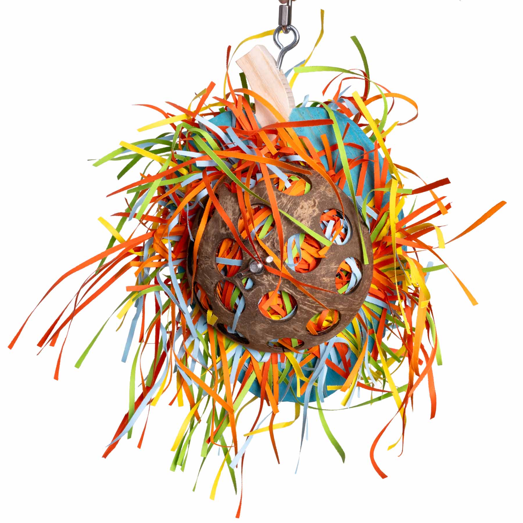 rico-s-futterkiste-gro-e-knabber-pflaume-papageienspielzeug-hartholz image 1