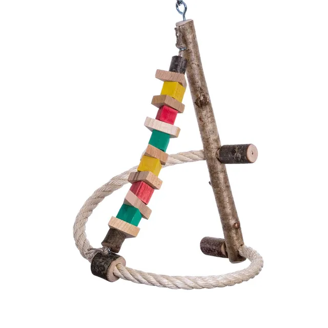 rico-s-futterkiste-sisal-pyramiden-schaukel-wellensittich-spielzeug-40cm image 1
