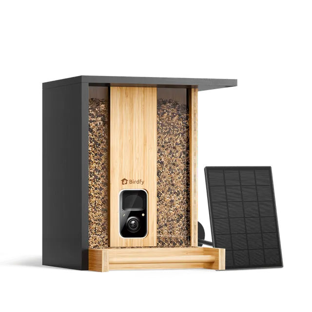 birdfy-bamboo-vogelfutterhaus-mit-kamera-solar-bambus image 1