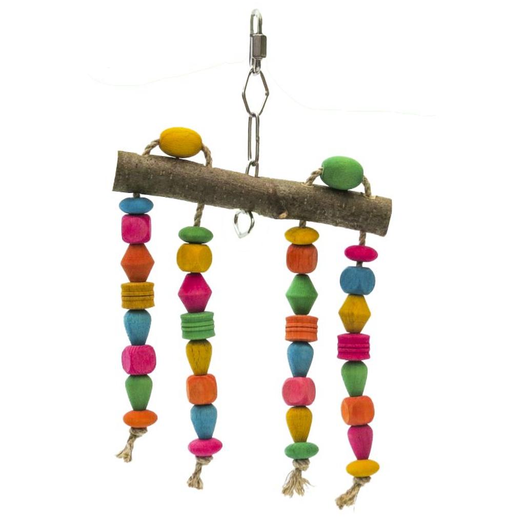 rico-s-futterkiste-spielvorhang-mini-sittichspielzeug-hanf-holz image 3
