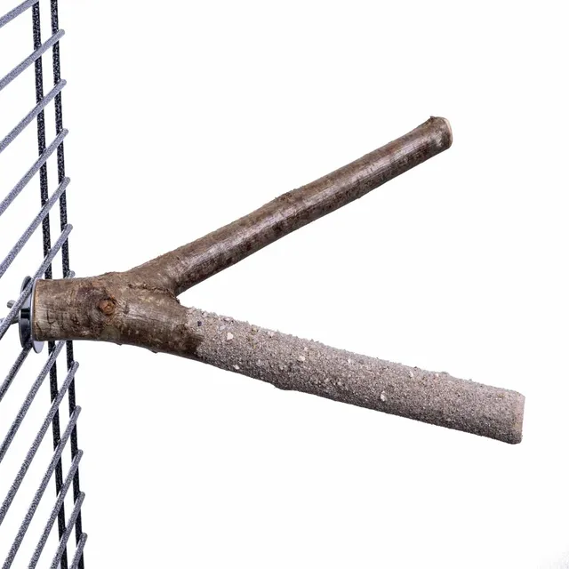 rico-s-futterkiste-krallenpflegeast-papagei-astgabel-25-cm image 1