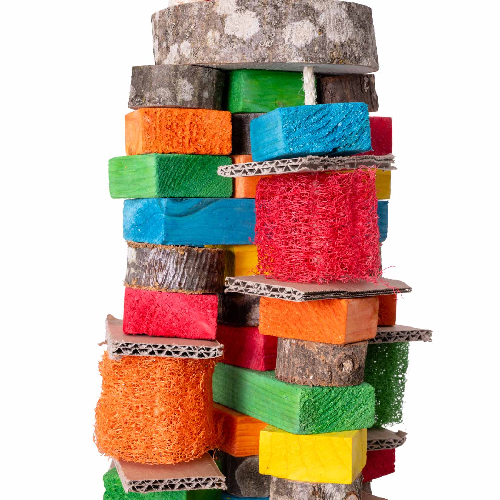 rico-s-futterkiste-luffa-schredderturm-gigant-xl-papageienspielzeug image 2