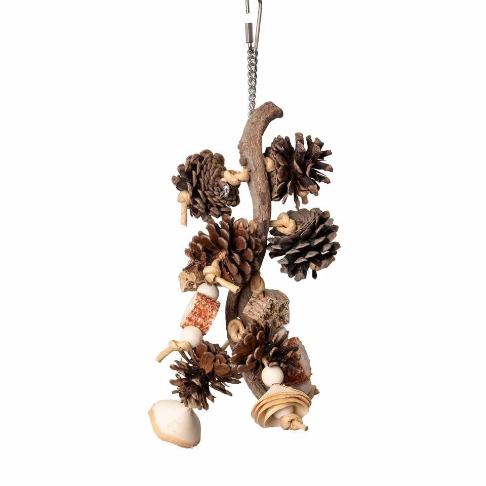 rico-s-futterkiste-nature-liana-sittich-spielzeug-schaukel-natur image 1