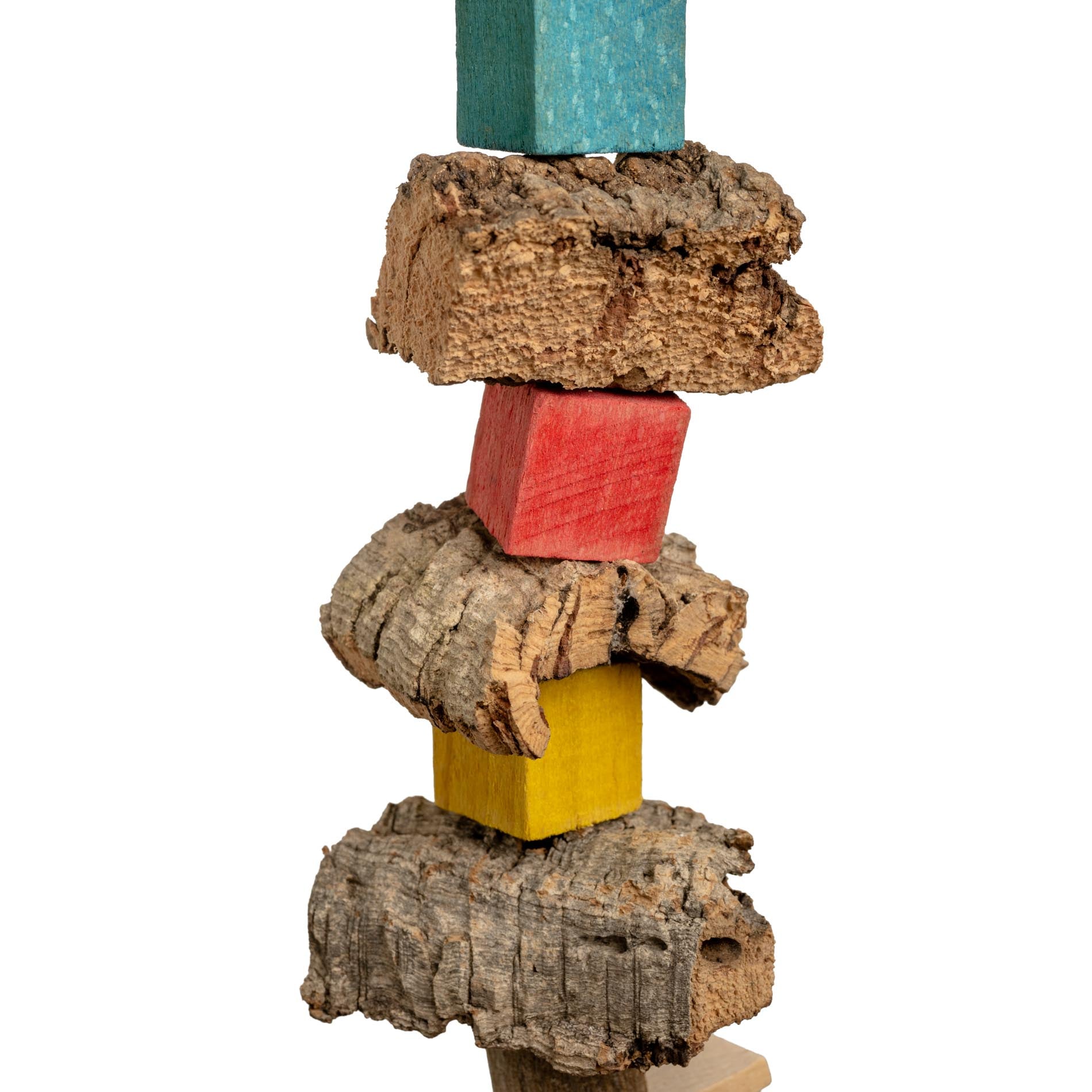 rico-s-futterkiste-korkw-rfel-sittichspielzeug-hanfseil-28-cm image 2