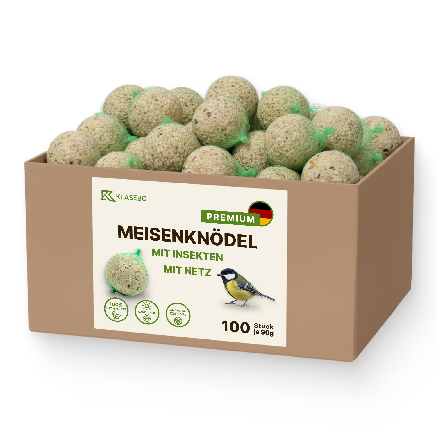 klasebo-meisenkn-del-mit-insekten-100-st-ck-9-kg-im-netz image 1
