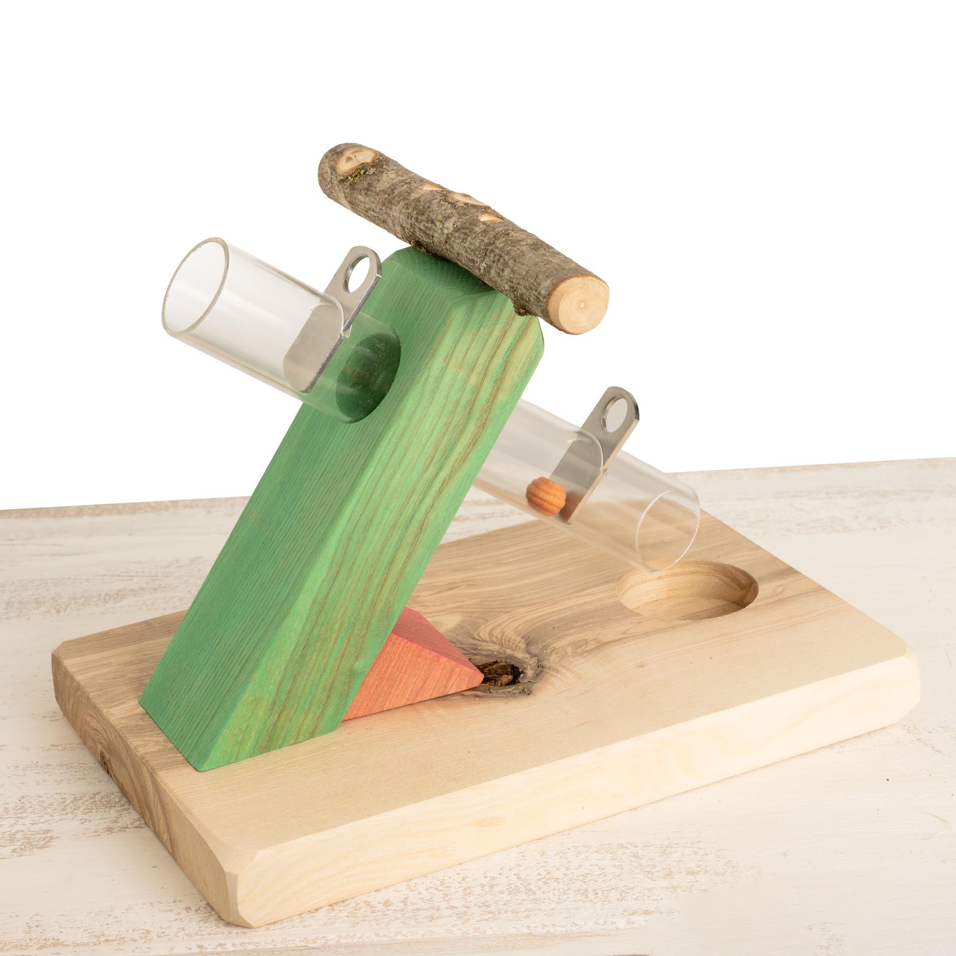 rico-s-futterkiste-leckerli-rutsche-intelligenzspielzeug-holz image 1