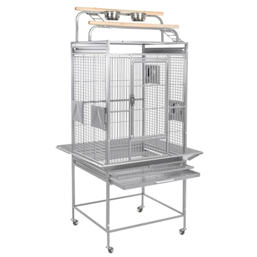 montana-cages-finca-play-voliere-antik-mit-playtop-63x56x165-cm image 6