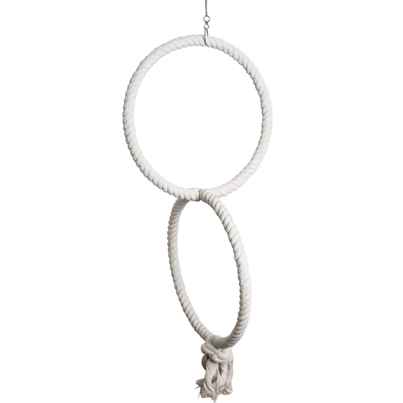 rico-s-futterkiste-doppelring-papageienspielzeug-2x34-cm-baumwolle image 1
