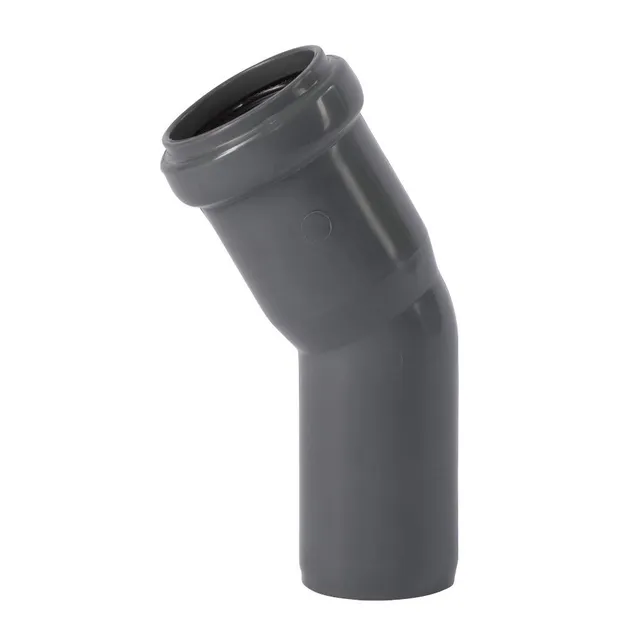 klasebo-ht-rohr-dn-50-bogen-15-grad-abflussrohr-pp-grau image 1