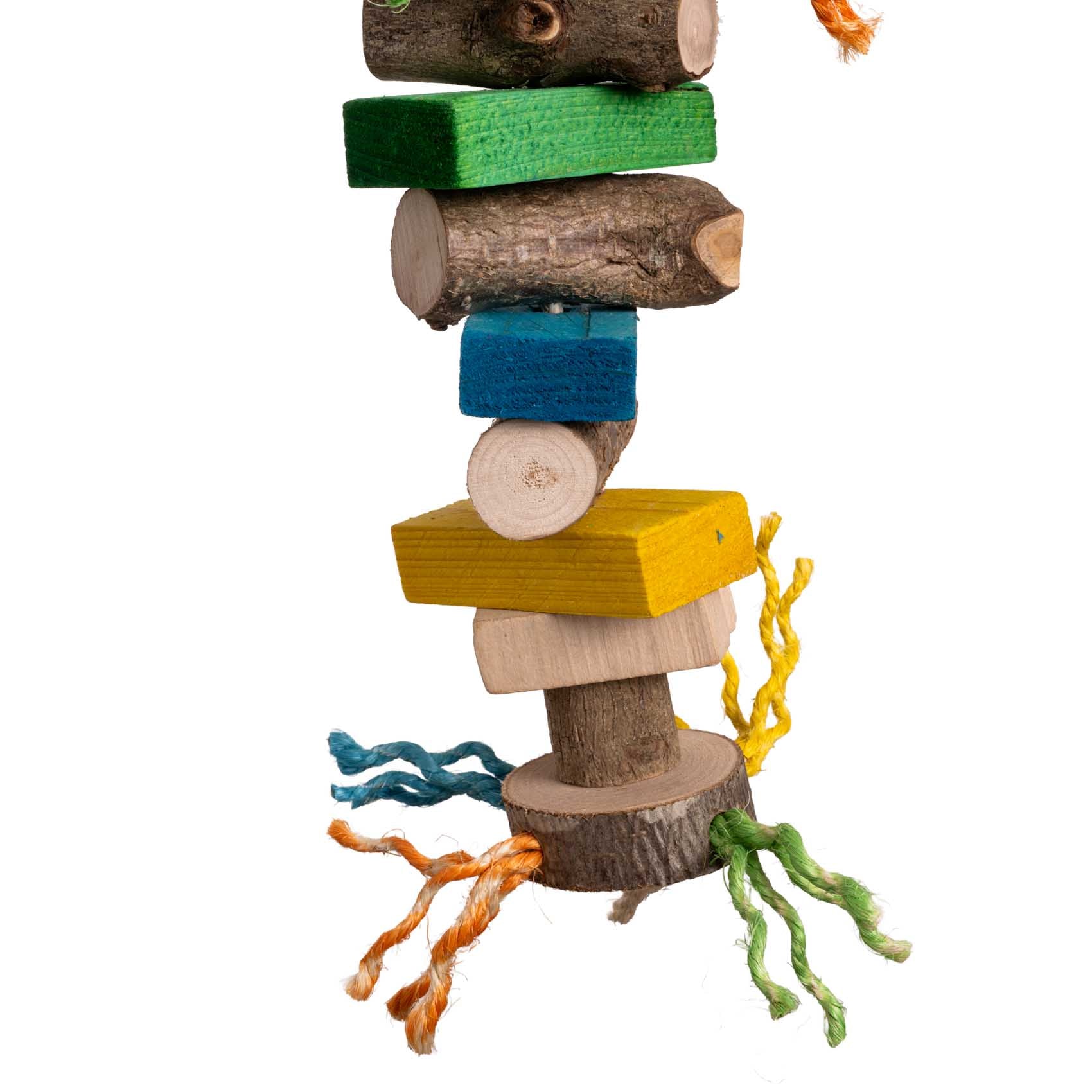 rico-s-futterkiste-knabberkreisel-papageienspielzeug-sisal-holz image 3