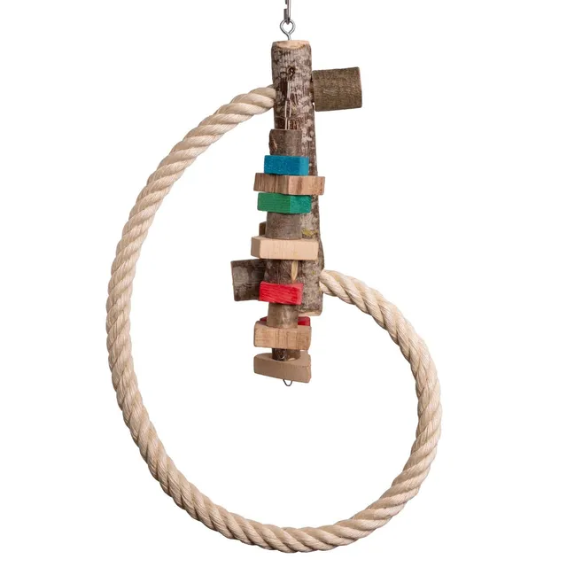 rico-s-futterkiste-kletterschnecke-sisal-papageienspielzeug-70cm image 1