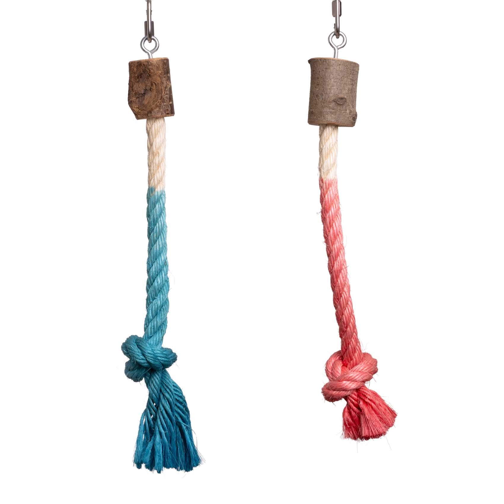 rico-s-futterkiste-sisal-schaukel-knoten-papageienspielzeug-35-cm image 2