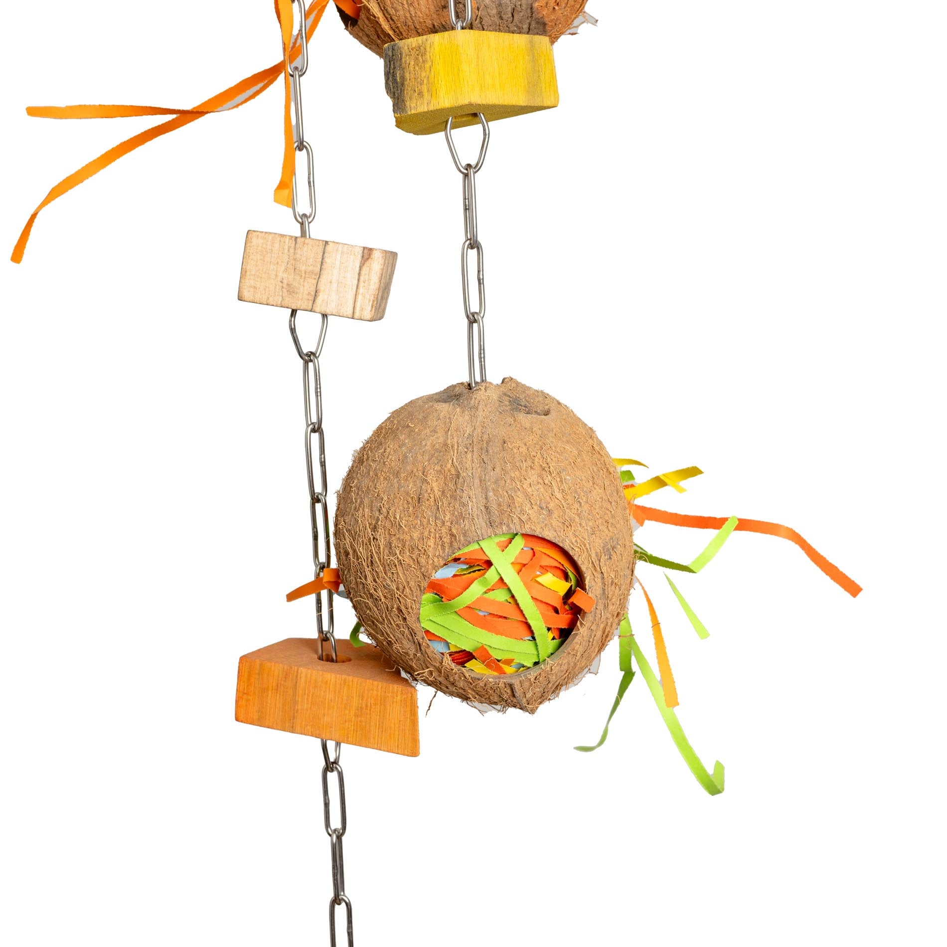 rico-s-futterkiste-kokosnuss-versteck-foraging-spielzeug-70-cm image 3