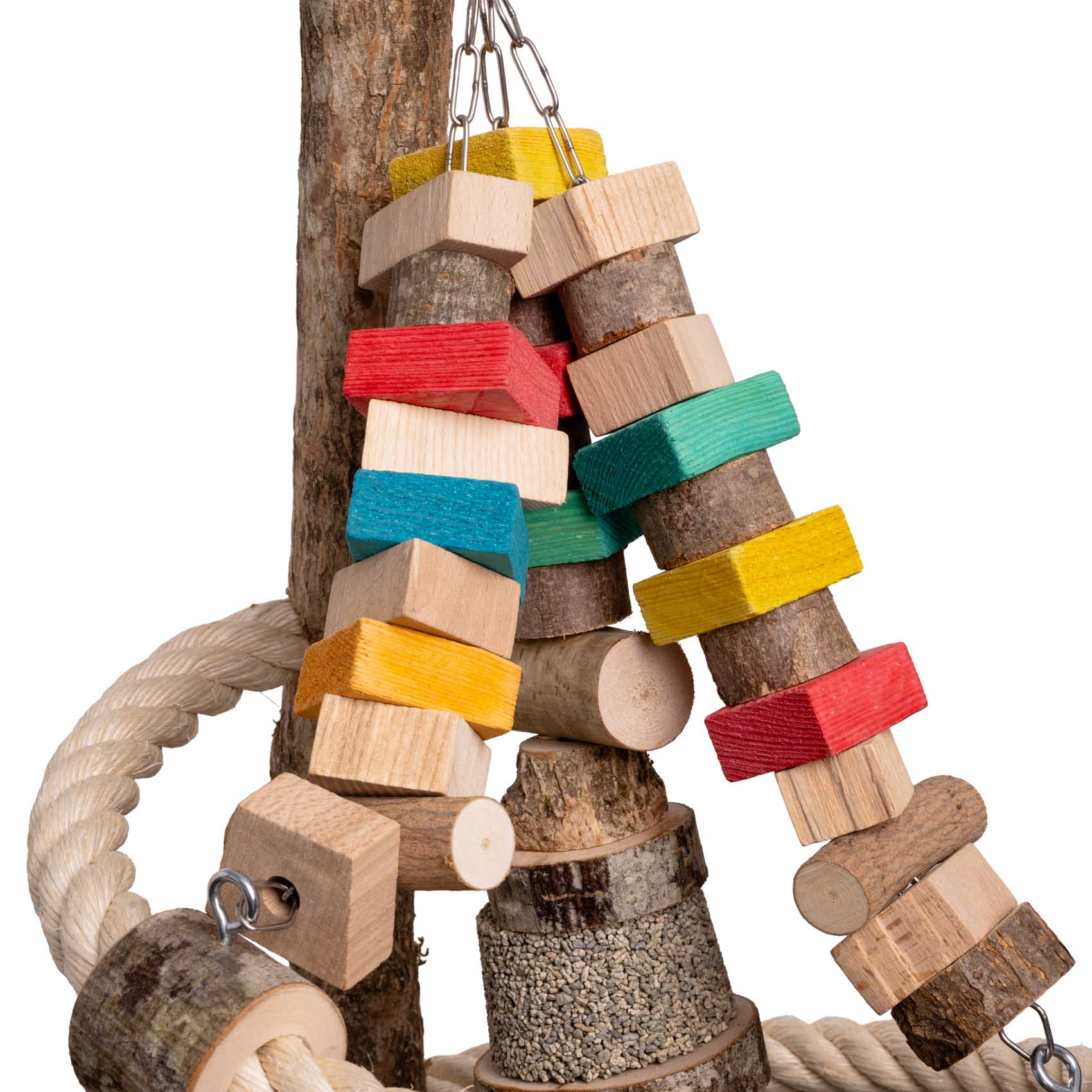 rico-s-futterkiste-schaukel-pyramide-papageienspielzeug-sisal-65-cm image 4