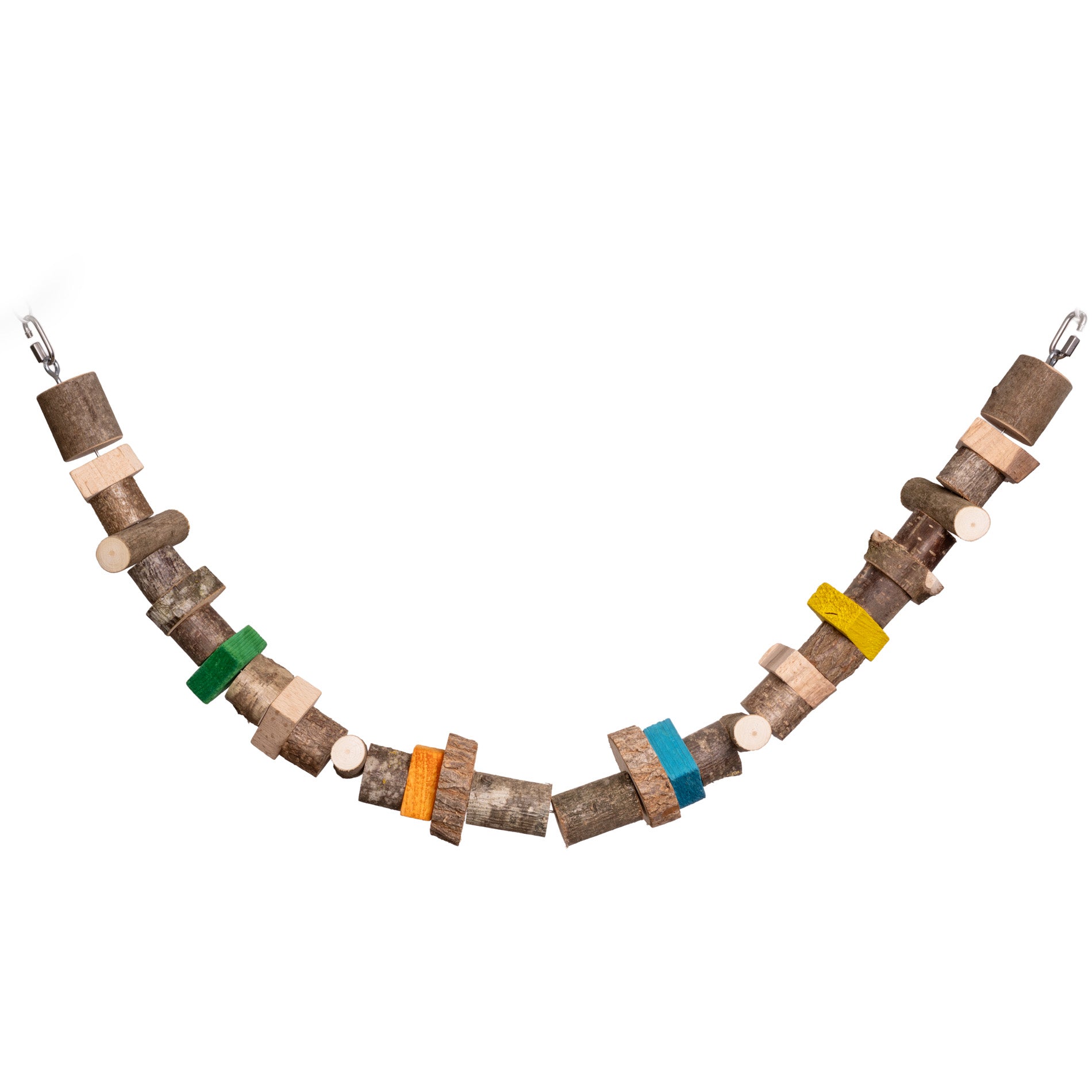 rico-s-futterkiste-kletterbr-cke-papageienspielzeug-holz-110-cm image 2