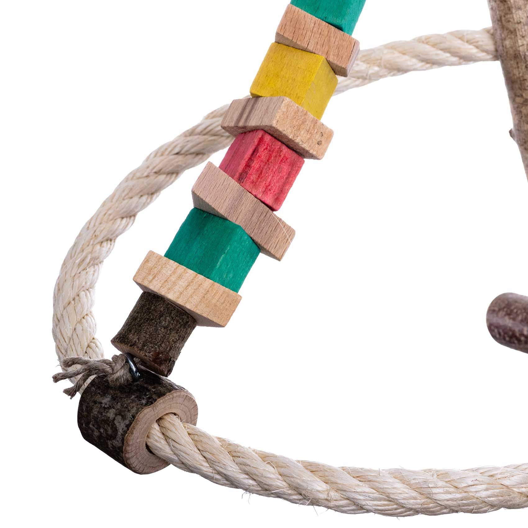 rico-s-futterkiste-sisal-pyramiden-schaukel-wellensittich-spielzeug-40cm image 3