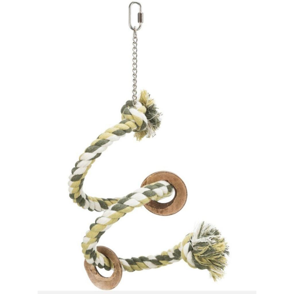 rico-s-futterkiste-tau-sitzspirale-papageienspielzeug-baumwolle-50-cm image 3