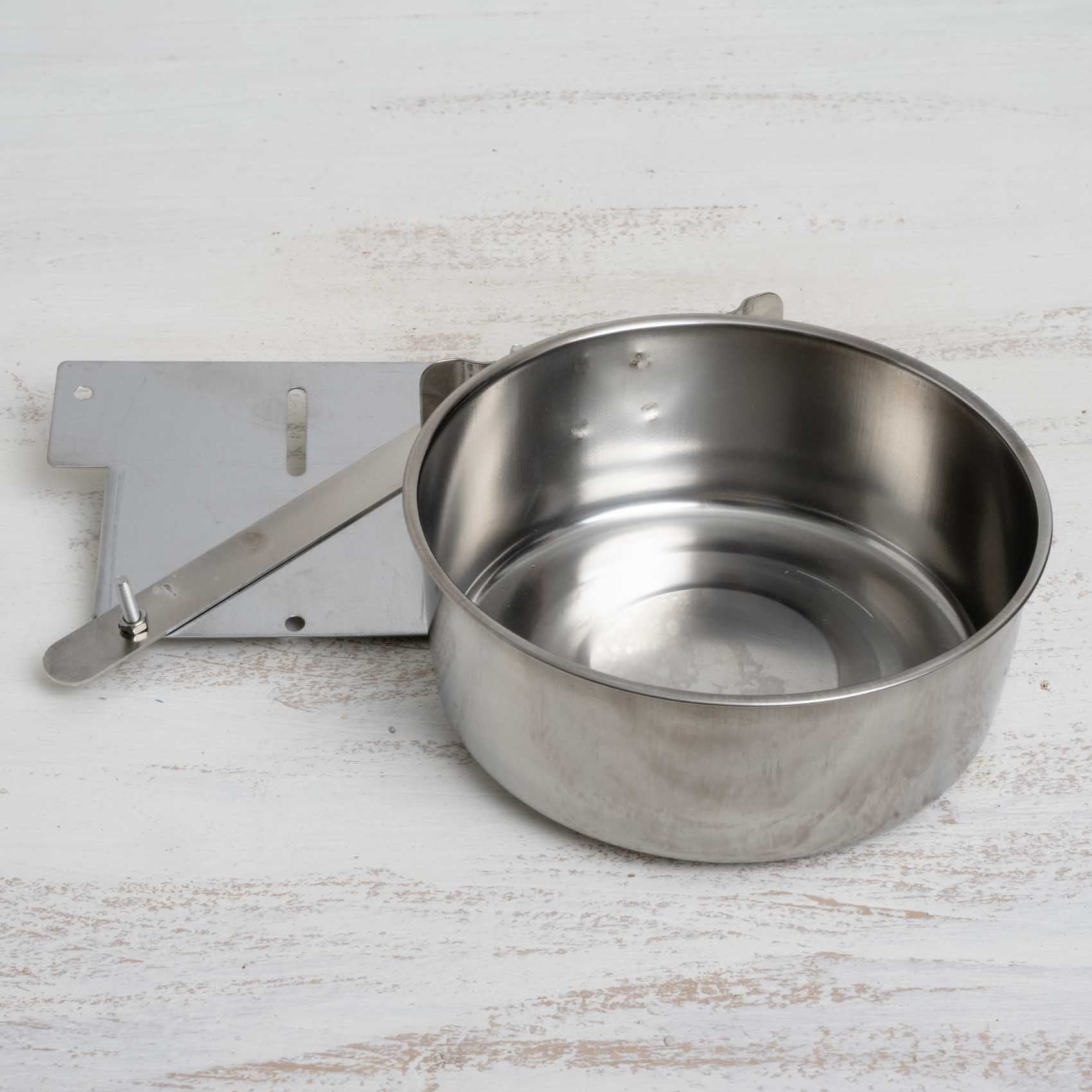 edelstahlnapf-900ml-halteplatte-futternapf-einschub image 1