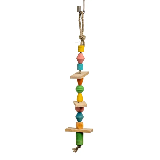 rico-s-futterkiste-hanfseil-sittichspielzeug-perlen-23-cm image 1