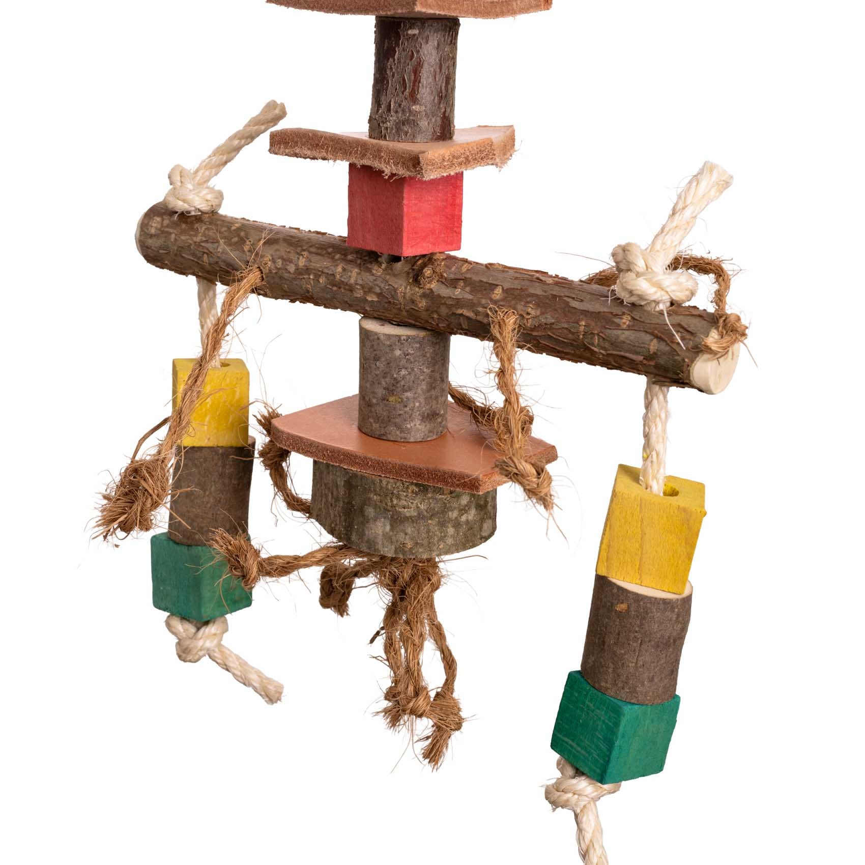 rico-s-futterkiste-knabberspiel-papageienspielzeug-sisal-60cm image 3
