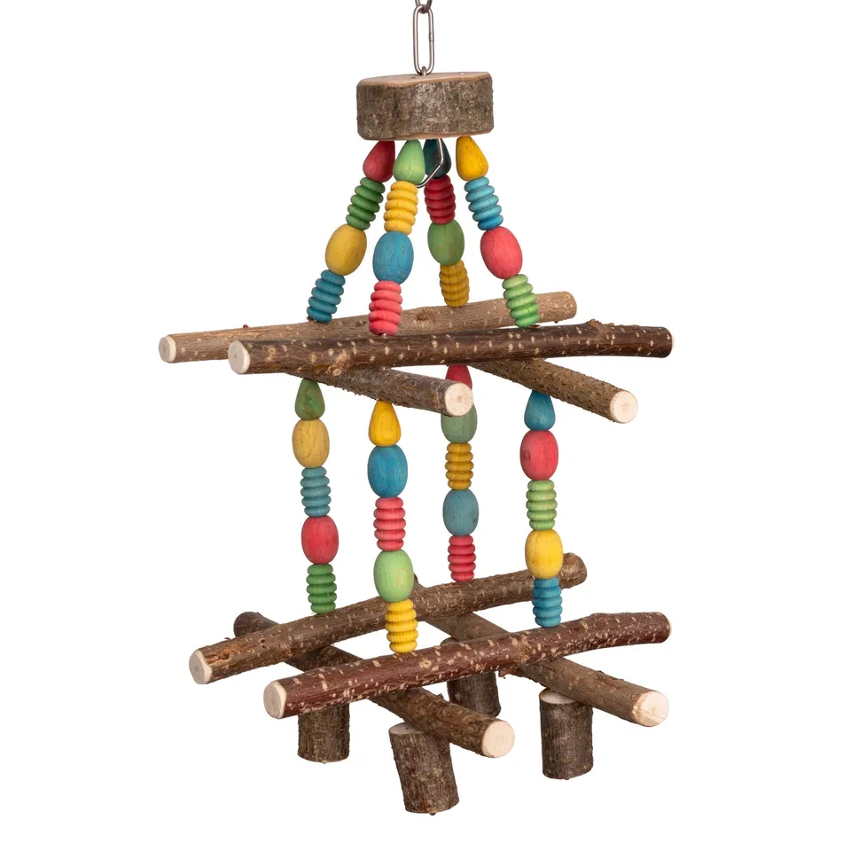 rico-s-futterkiste-kletterturm-abenteuer-sittichspielzeug-30cm image 1