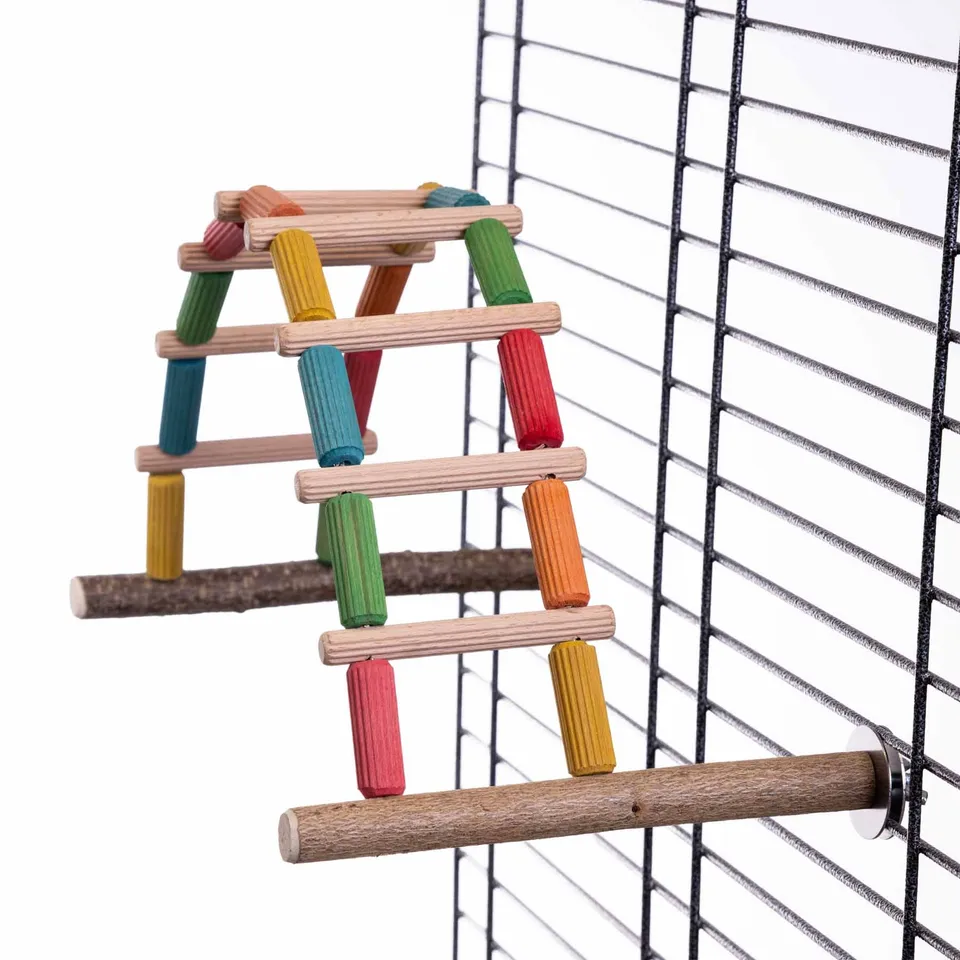 rico-s-futterkiste-flexible-bunte-welli-leiter-sittichspielzeug image 1