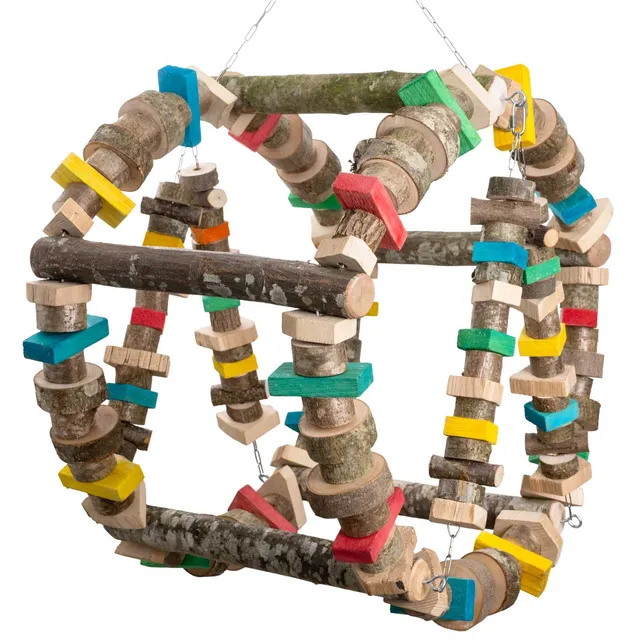 rico-s-futterkiste-schaukelrad-xxl-papageienspielzeug-70-cm image 1