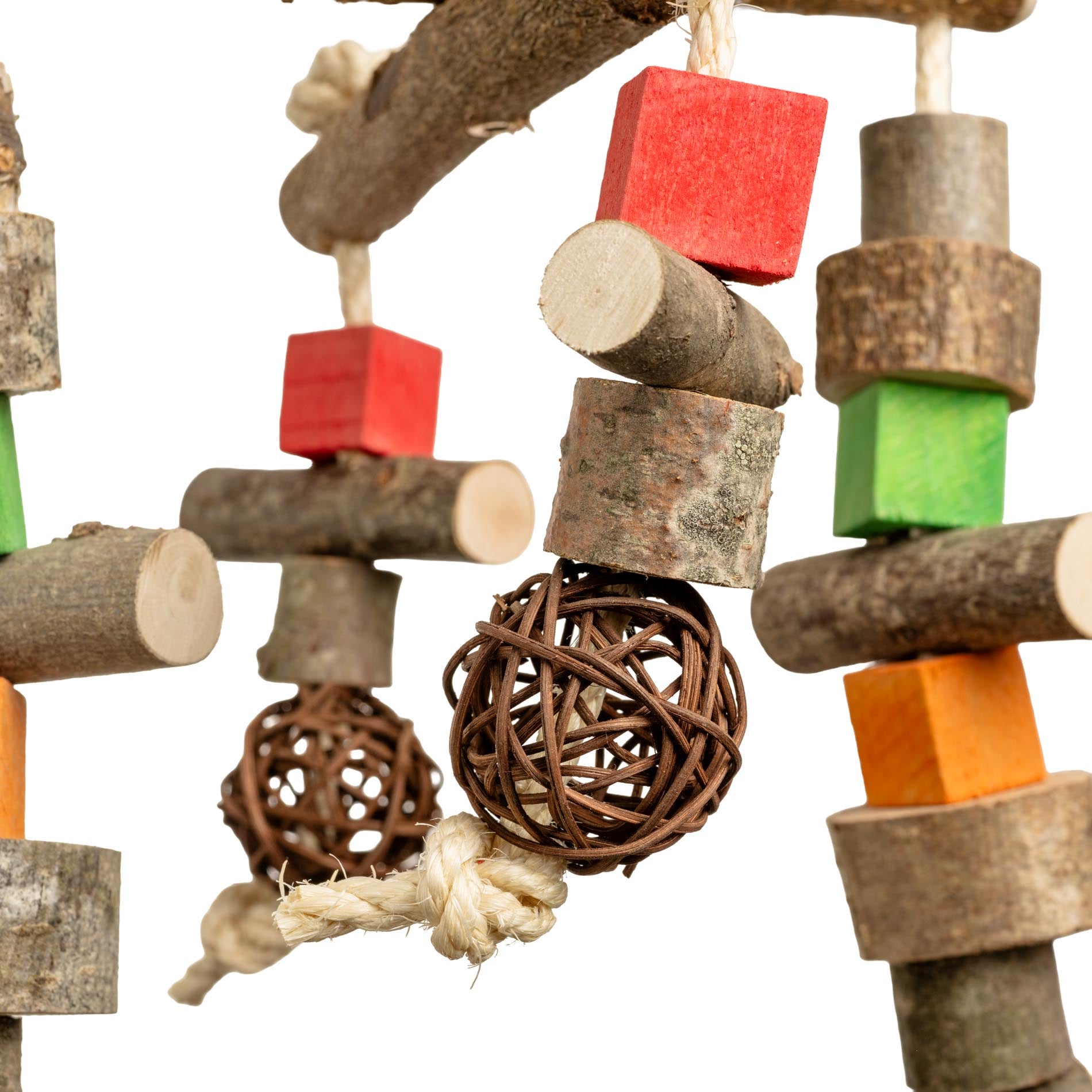 rico-s-futterkiste-rondel-schaukel-sittichspielzeug-30-cm-sisal-holz image 2