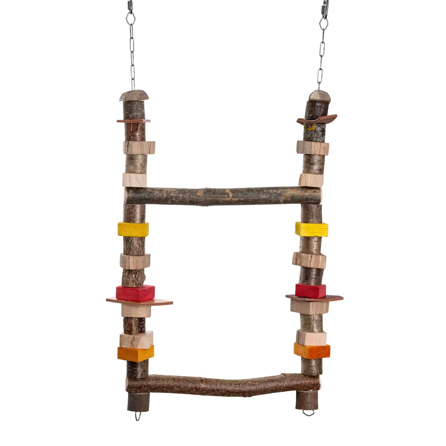 rico-s-futterkiste-doppelschaukel-papageienschaukel-holz-70-cm image 1
