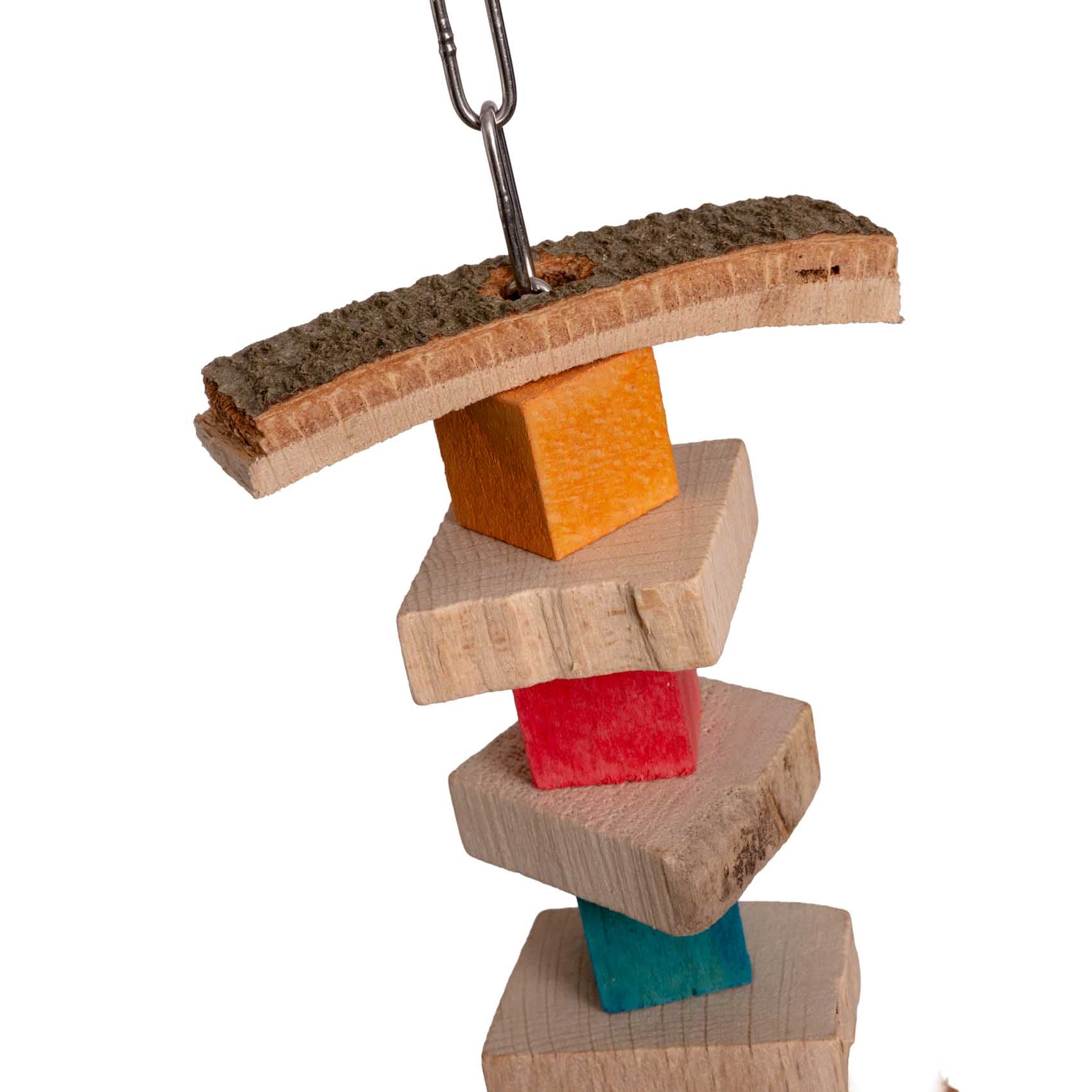 rico-s-futterkiste-futterkugel-kokosnuss-sittichspielzeug-30cm-holz image 3