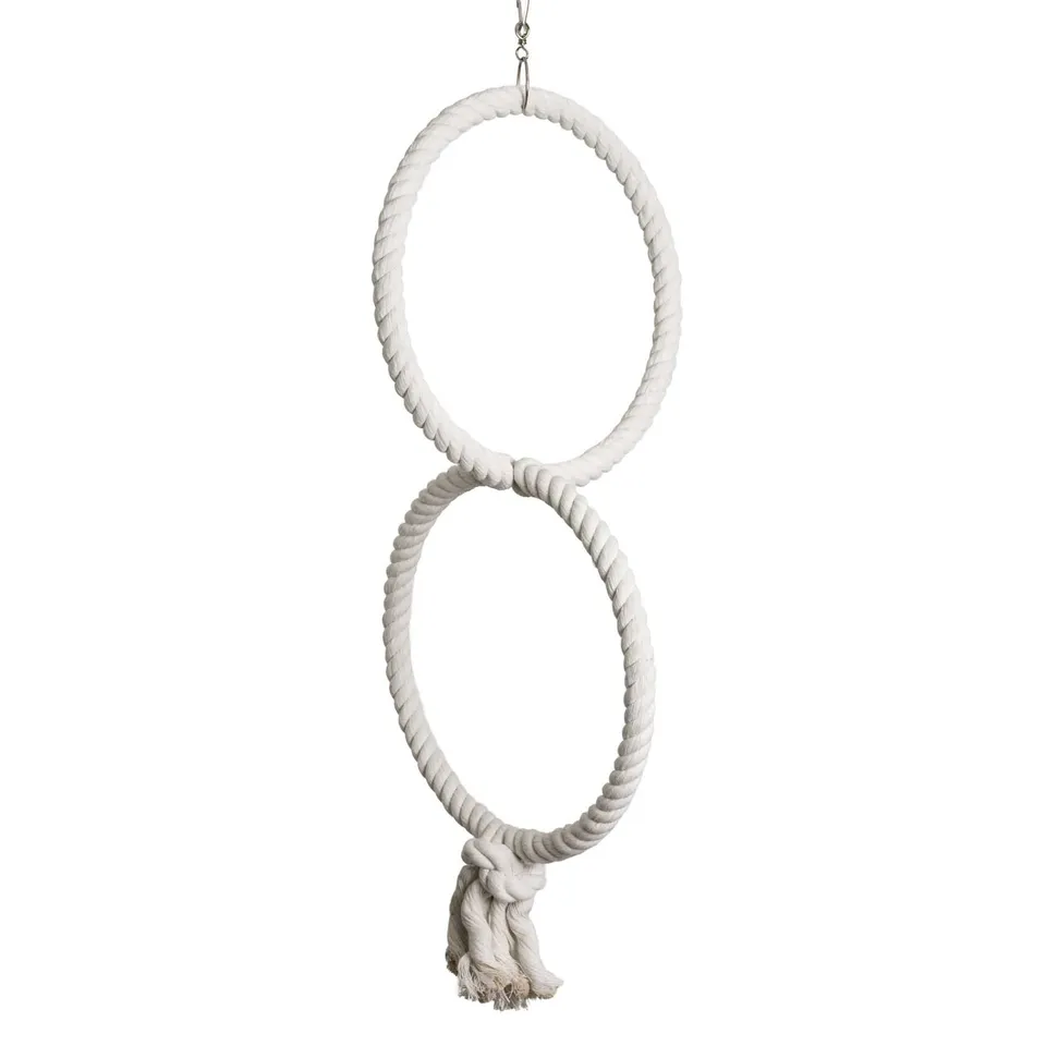 rico-s-futterkiste-doppelring-papageienspielzeug-baumwolle-29-cm image 1