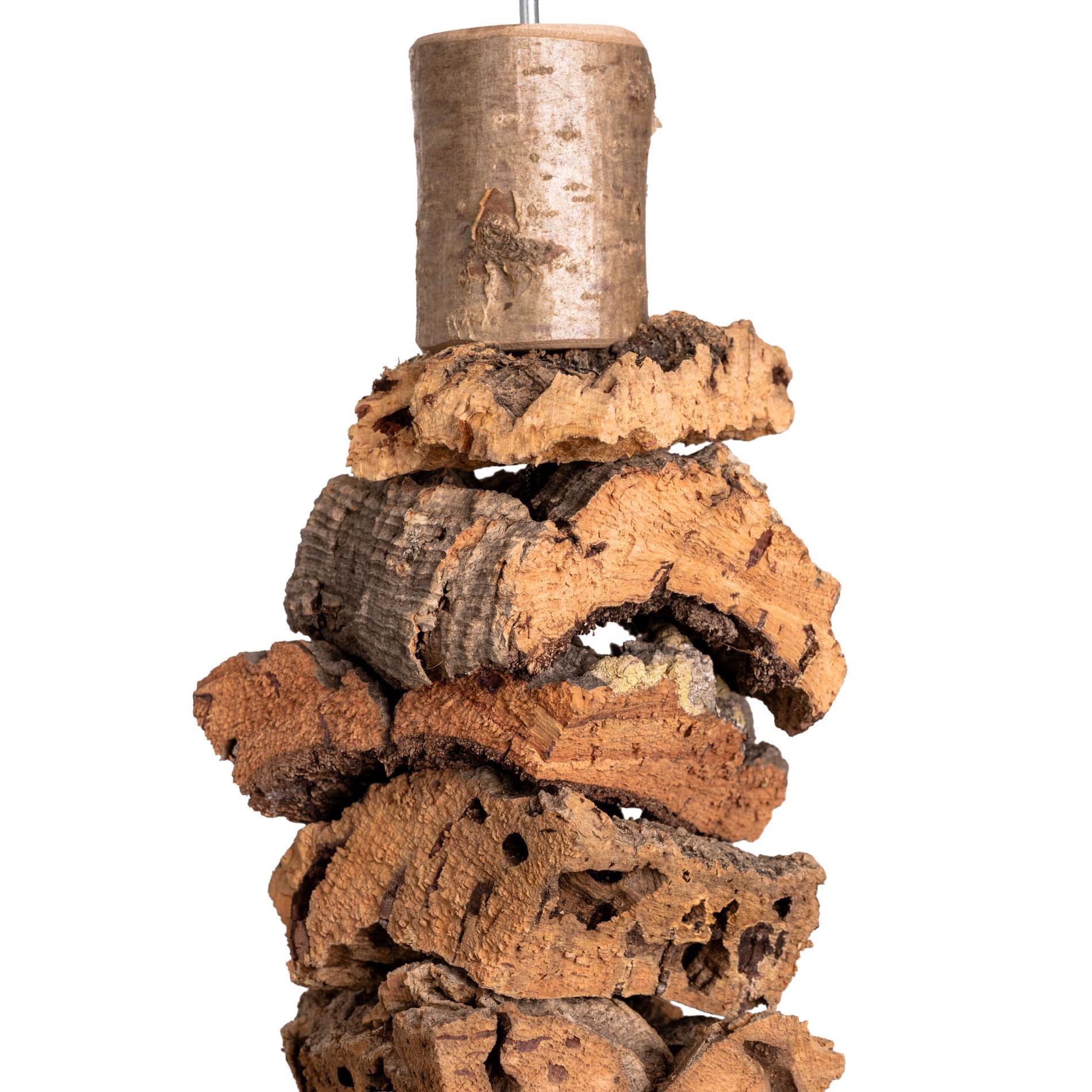 rico-s-futterkiste-kork-schredder-rolle-papageienspielzeug image 2