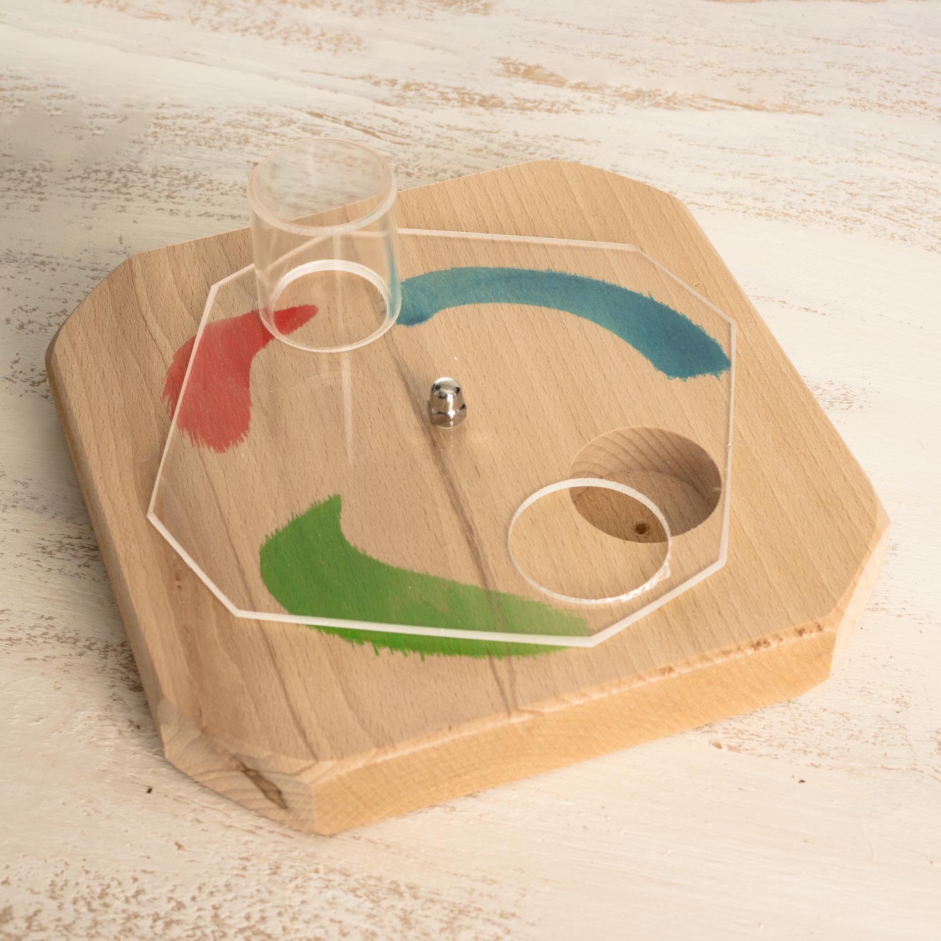 rico-s-futterkiste-kreiselspiel-intelligenzspielzeug-papagei-holz-20-cm image 1