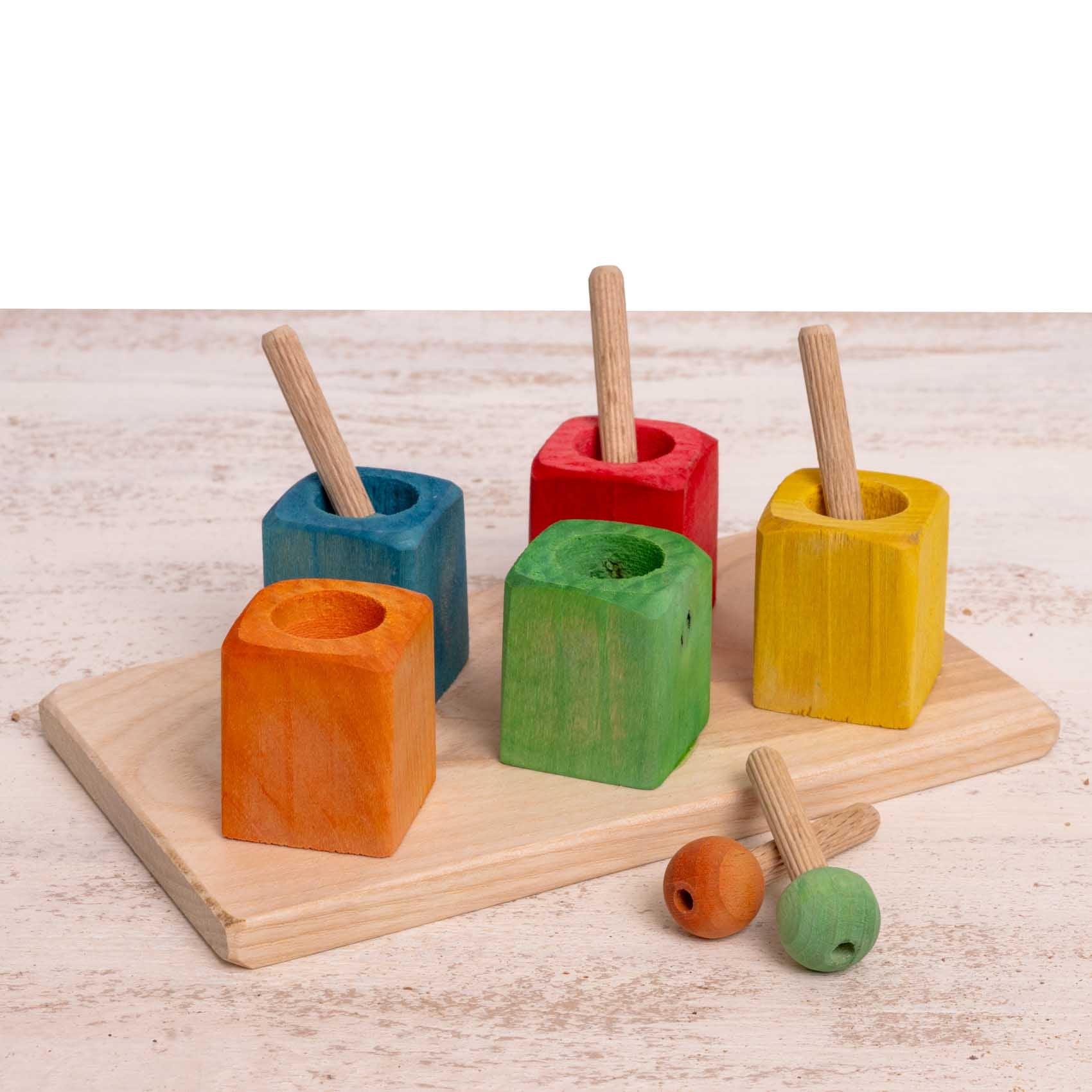 rico-s-futterkiste-brettspiel-kugelstick-intelligenzspielzeug-sittich-holz image 2