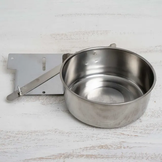edelstahlnapf-900ml-halteplatte-futternapf-einschub image 1