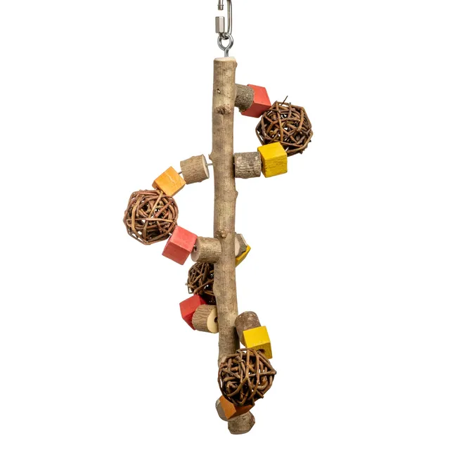 rico-s-futterkiste-weidenball-spirale-sittichspielzeug-naturholz-40cm image 1
