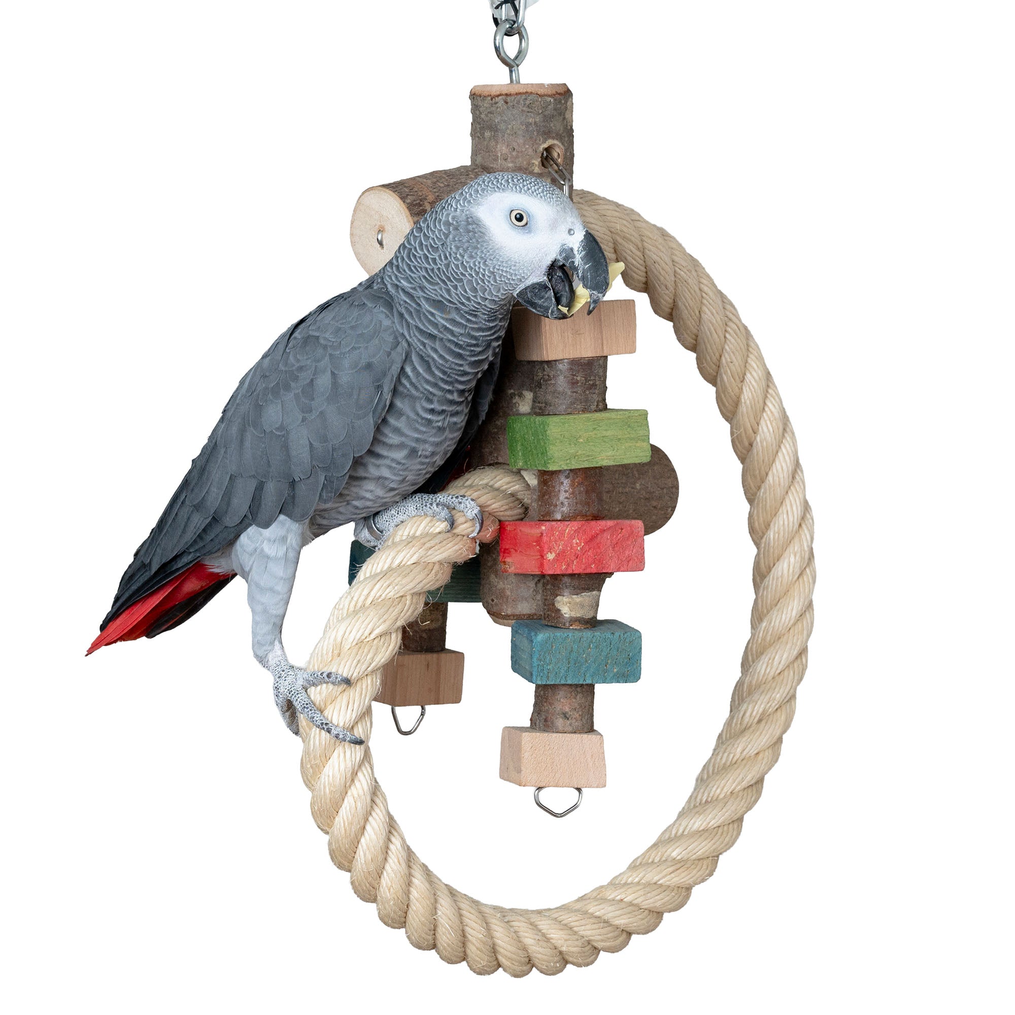rico-s-futterkiste-sisal-kletterschnecke-papageienspielzeug-50x40cm image 1