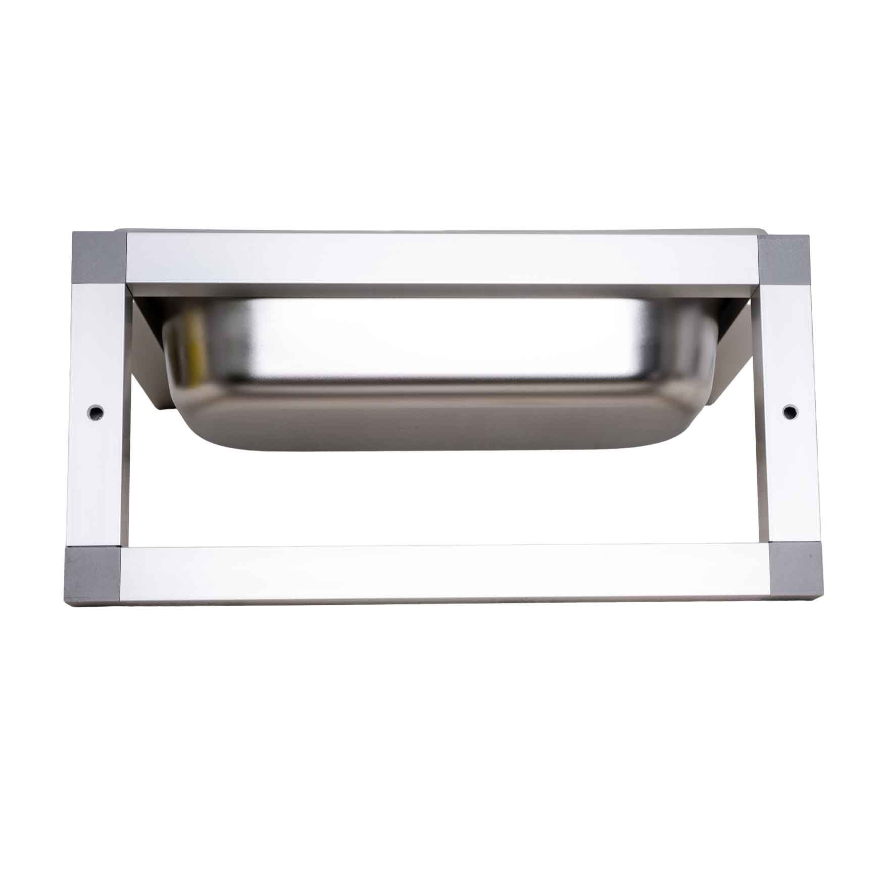 rico-s-futterkiste-edelstahlwanne-klein-28x23-5-cm-wandmontage image 2