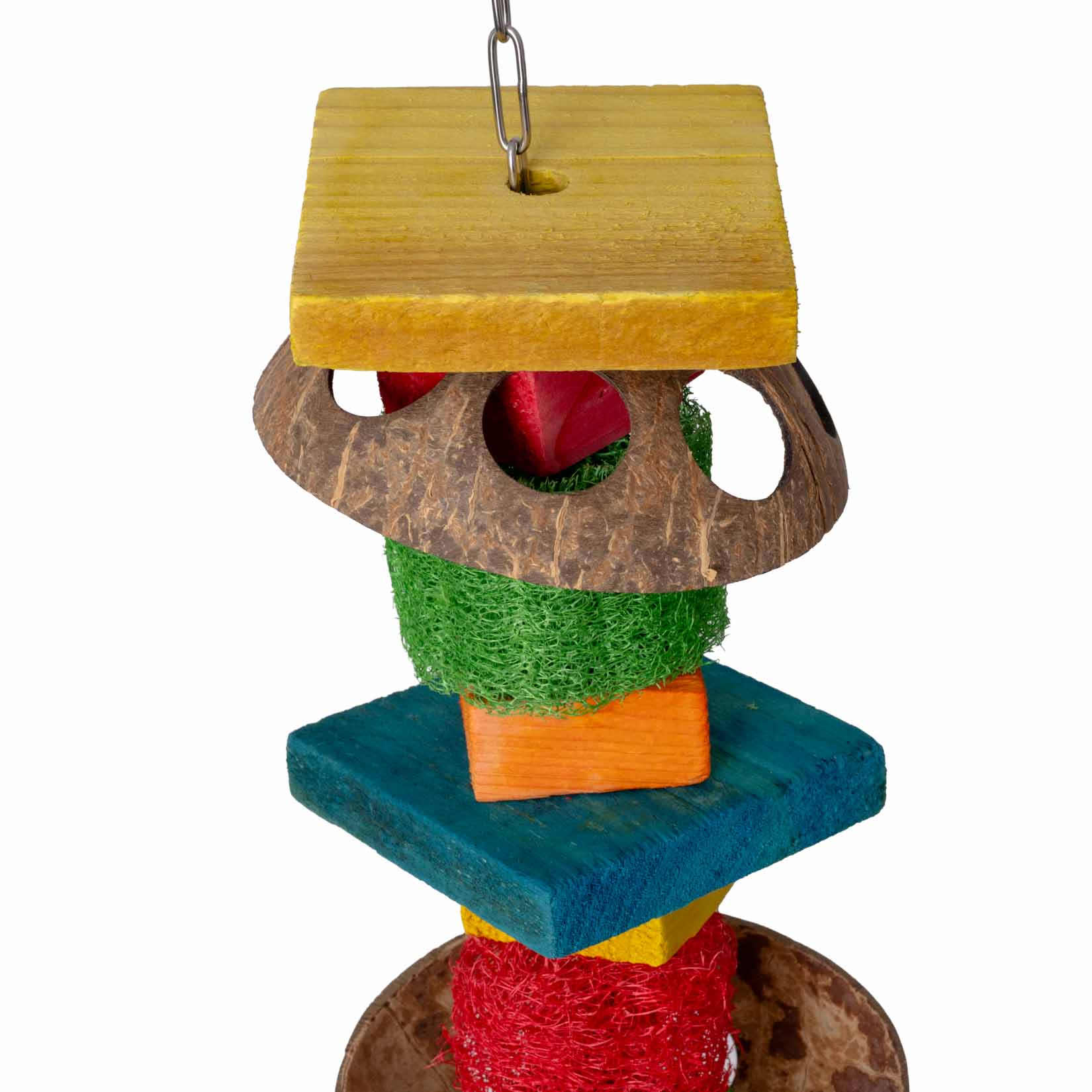 rico-s-futterkiste-luffa-turm-papageienspielzeug-35-cm image 2