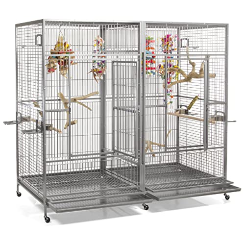 montana-cages-arkansas-ii-voliere-platinum-xxl-mit-trennwand image 8