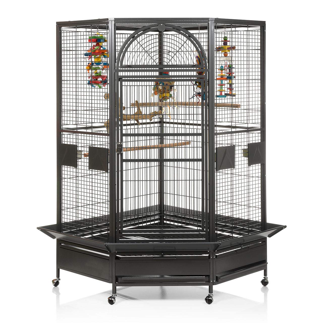 montana-cages-denver-eckk-fig-anthrazit-papageienvoliere-xxl image 1