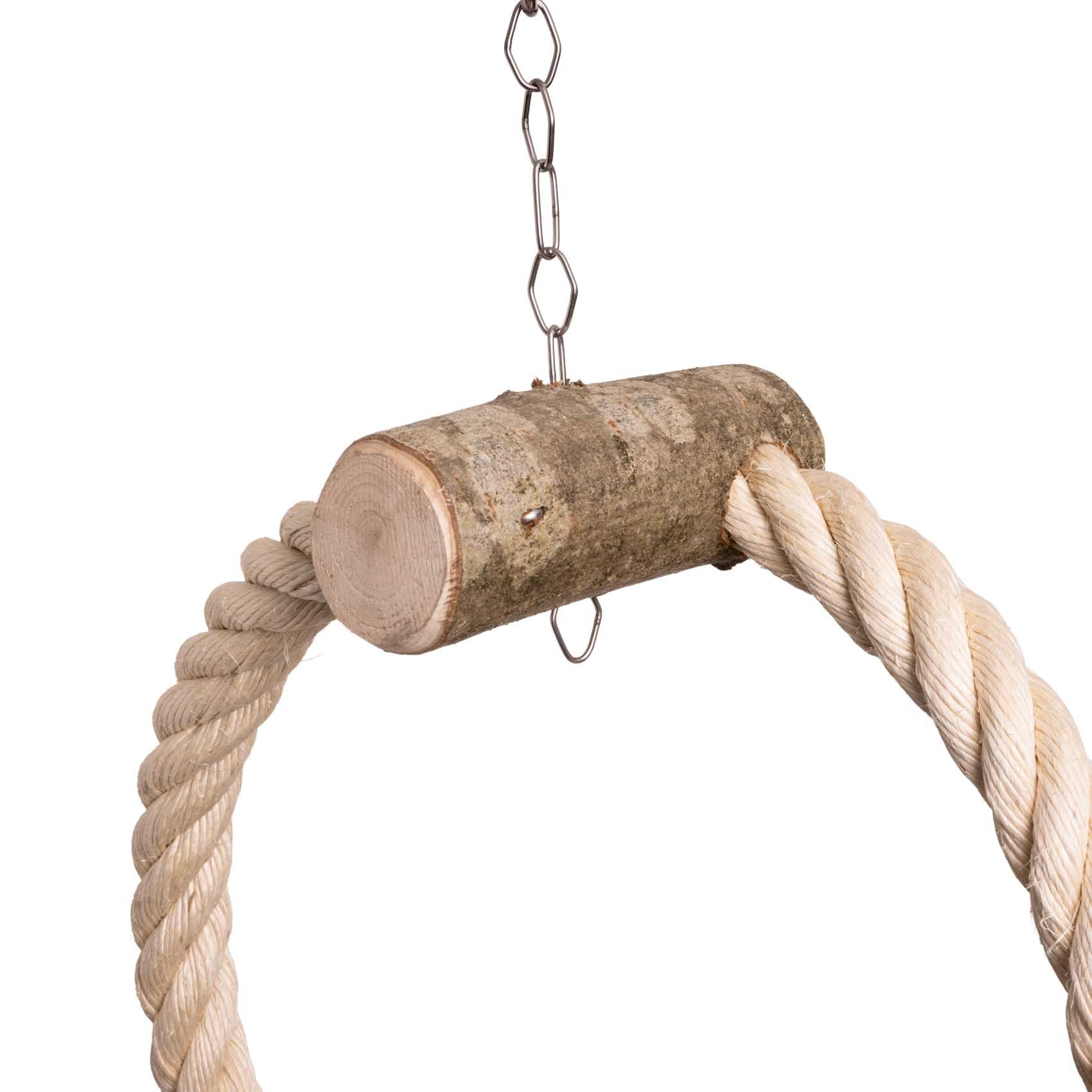 rico-s-futterkiste-ringschaukel-sisal-papageienschaukel-30-cm image 2