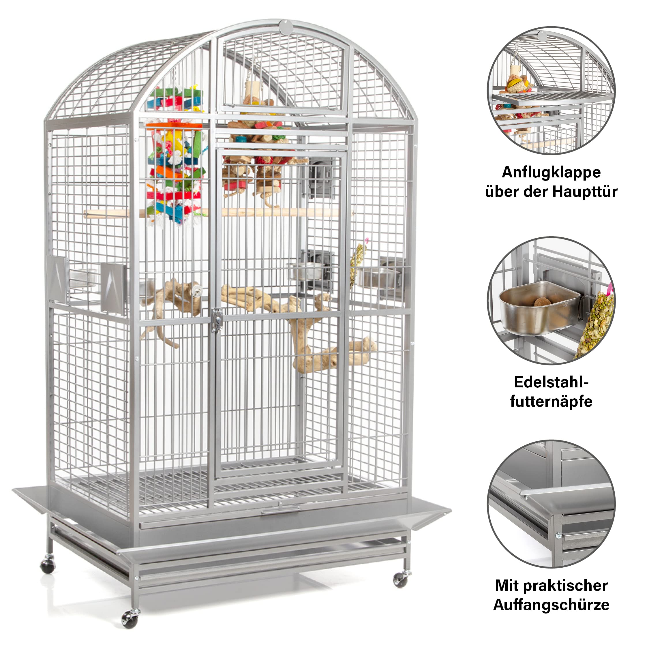 montana-cages-castell-nova-dome-papageienk-fig-platinum image 3