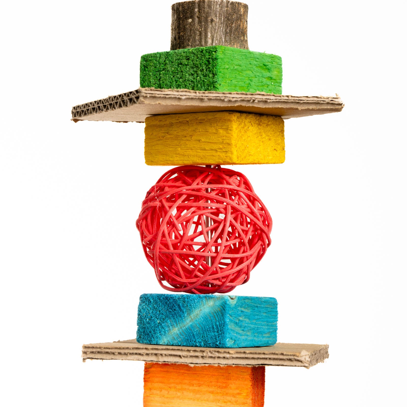 rico-s-futterkiste-sittich-schredder-schaukel-vogelspielzeug-4-sitz-ste image 4