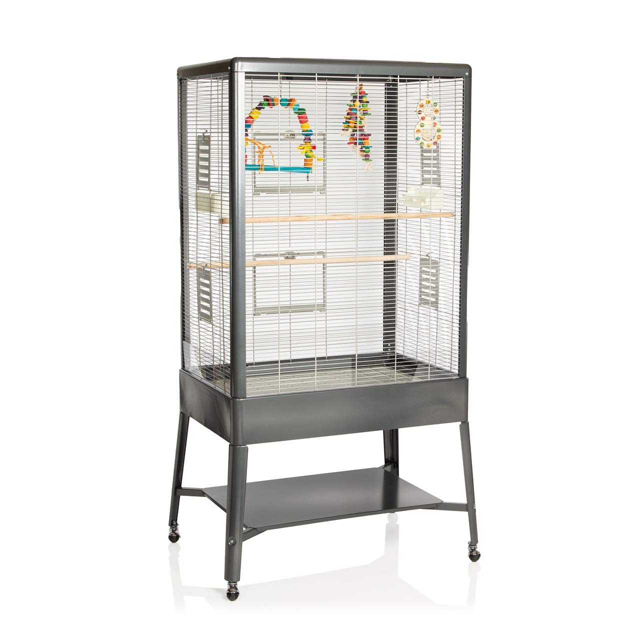 montana-cages-colorado-ii-vogelvoliere-antik-platinum-ungiftig image 2