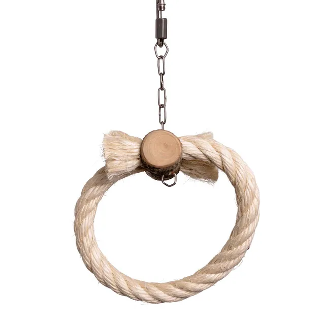 rico-s-futterkiste-sisalring-schaukel-mini-10cm-wellensittich image 1